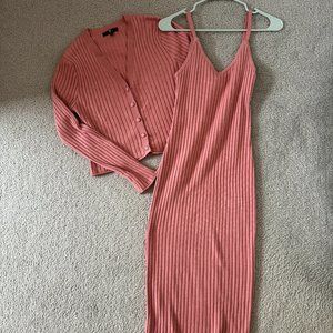 *NEW WITHOUT TAG* 7 For all Mankind Cardigan and Midi Dress Set - Size Medium